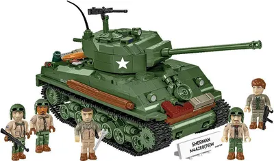 Image de Cobi Historical Collection World War II 3118 Sherman M4A2E8(76) 3118