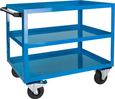 ADB 2 Etagen Werkstattwagen Werkzeugwagen Rollwagen Montagewagen Wagen Werkstatt Montagehilfswagen Transportwagen Etagenwagen blau 4050049210447 155433 21044