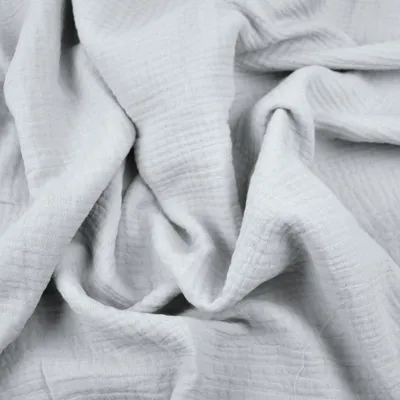 Produktbild von Musselin Double Gauze hellgrau (Silber)
