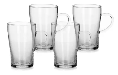 Produktbild von 4er Set 300 ml KAFFEETASSE Kaffeebecher Teetasse Teebecher Trinkglas