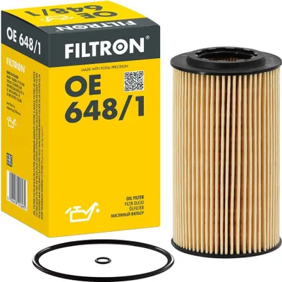 Produktbild von Ölfilter FILTRON OE 648/1 Filtereinsatz für OPEL Astra G CC (T98) Zafira A (T98) Vectra C Caravan (Z02) Vectra C Limousine (Z02) Astra G Caravan (T98)