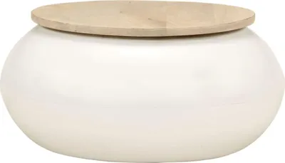 Produktbild von vidaXL Couchtisch Weiß 51x51x27 cm Massivholz Mango