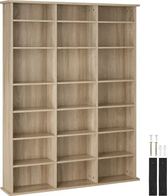Produktbild von CD DVD Regal Stevie 105,5 x 19 x 136,5 cm