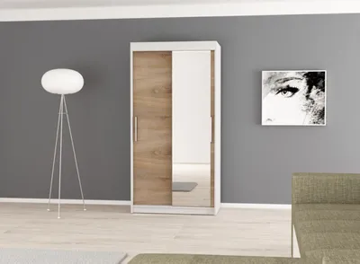 Produktbild von MINIO Kleiderschränke TOKYO 2 100 cm Weiße / Sonoma