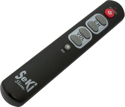 Produktbild von SeKi Slim sw Universal-Fernbedienung lernfähig,6 große Tasten