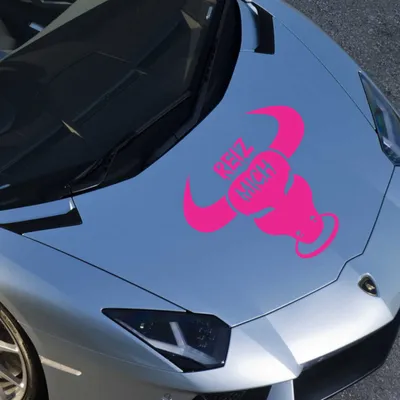 Produktbild von Aufkleber - Autoaufkleber "Reiz mich!" 60cm x 60cm pink - Tuning Carystyling Heckscheibe Auto