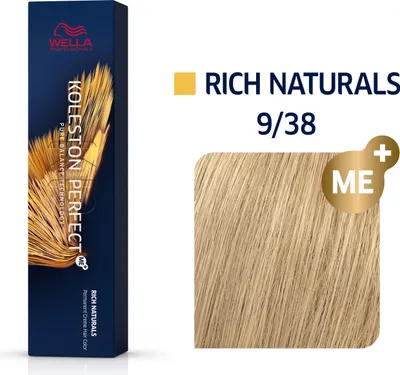 Produktbild von Wella Professionals Koleston Perfect Me+ Rich Naturals Professionelle permanente Haarfarbe 9/38 60 ml