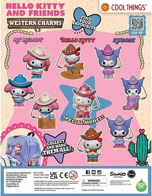 Produktbild von Sanrio Hello Kitty Western Charms Mystery Kapsel – 3D Mini-Sammelfigur (ca. 6,5 cm)