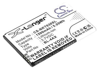 Obrázek produktu pro Baterie pro Nokia 6300 4g, Nokia 8000 4g, 1500 mAh