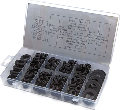 Produktbild von Gummidurchgangstüllen 180tlg. Karosseriestopfen Verschluss Kabelschutz Gummi