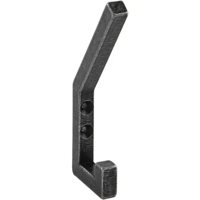 Produktbild von Huthaken Ischgl B 10 mm, H 120 mm, Eisen verzinkt schwarz passiviert