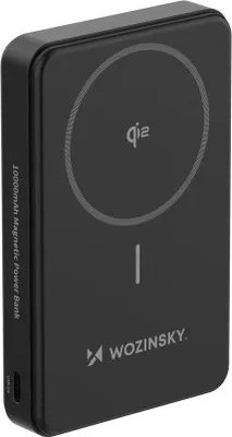 Productafbeelding van Wozinsky WLWP-10KA0Y3S, 10000 mAh, Lithium-polymeer (LiPo), Draadloos opladen, 22,5 W, Zwart