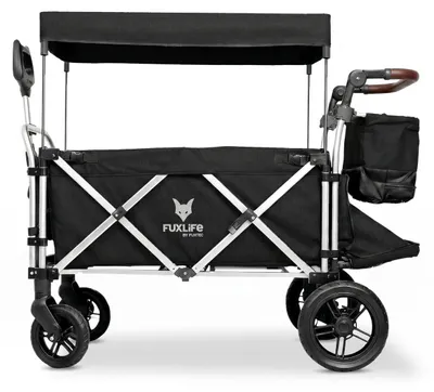 Zdjęcie produktu dla FUXLIFE by FUXTEC Wózek FX-CTL950 Czarny - Skladany wózek dzieciecy Premium z daszkiem przeciwslonecznym - 5-punktowe szelki - z torba chlodzaca Schwarz