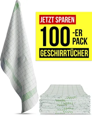 Produktbild von Aspero 100 Geschirrtücher aus Baumwolle
