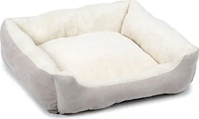 Produktbild von Beeztees Mogina - Hundebett - Plüsch - grau - 55x50x20 cm