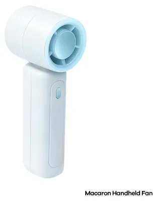 Produktbild von Zimilo Tragbarer Mini-Handventilator mit Turbo-Luftstrom, 2000mAh Akku, ergonomisches Design, leicht und kompakt, für Sommer unterwegs, Blau
