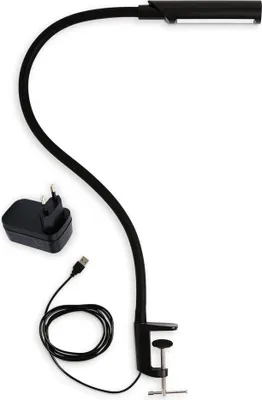 Produktbild von Reliable - Uberlight 3200TL Schreibtischlampe - LED Tischlampe - Klemmlampe mit USB-Anschluss - Schwarz