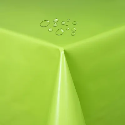 Produktbild von Partytischdecke Lackfolie Farbe wählbar Apfelgrün Eckig 100 x 250 cm abwaschbare Tischdecke