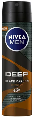 Immagine prodotto di Nivea Men, deodorante spray anti-sudore "Deep Espresso", 150 ml
