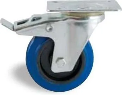 Image de Roulette AVL pivotante avec frein platine D.125 - 527843O