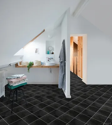 Produktbild von PVC Vinyl Cv Fliese Diablo anthrazit/Silber 200 x 200 cm