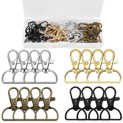 Produktbild von Schlüsselanhänger Basteln,Makramee Schlüsselanhänger,Schlüsselanhänger Verschluss,D Ringe Haken,DIY Schlüsselanhänger Zubehör