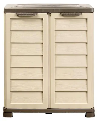 Image de BAMA Armoire à sacs poubelle RIPONI, couleur beige/marron