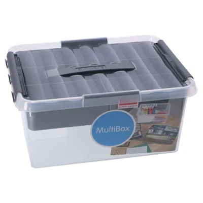 Obrázek produktu pro Sigma home 79400409, Skladovací krabice, Metalická, Průhledná, Obdélníkový, Jednobarevný, Vnitřní, Metalická