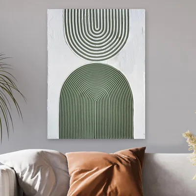 Produktbild von Wallity, RFB5_5070, Dekoratives 3D-Leinwandgemälde, 100 % LEINWAND, Mehrfarbig, 50 x 70 cm