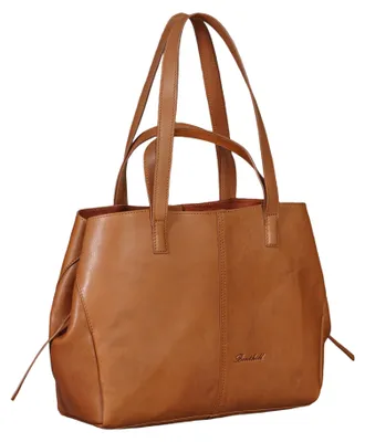 Produktbild von Benthill Handtasche Damen Leder | Shopper aus hochwertigem Echtleder | Umhängetasche Vintage Fashion Bag Beutel | Schultertasche