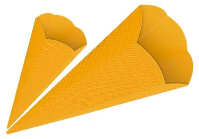 Produktbild von 3D-Schultüten,68Cm Hoch,5St.gelb