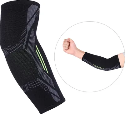 Produktbild von 1pc Schwarz Unisex Sport Ellenbogen Unterstützung Protector Brace Guard Schutz Arm Hülse M