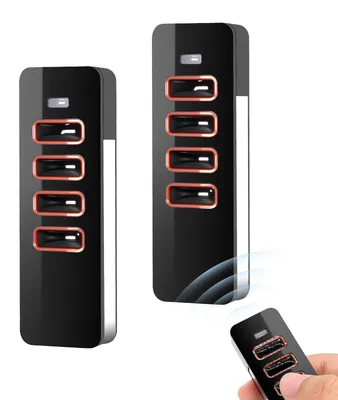 Obrázok produktu pre Diaľkové ovládanie pre otvárač garážových brán, 868 MHz, 4-kanálové, 2 kusy