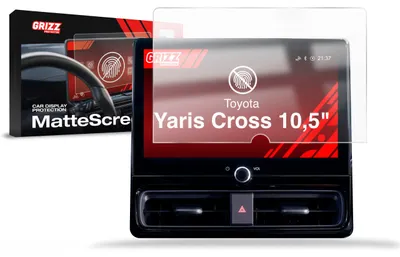 Produktbild von Matte Autodisplayfolie für Toyota Yaris Cross 10,5" Facelift (2024-2026), Grizz Protector