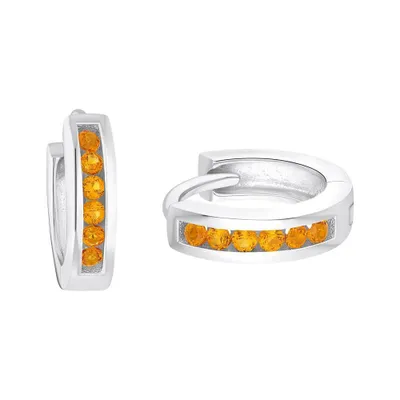 Produktbild von Prinzessin Lillifee Kinder Ohrringe Creole Silber Zirkonia orange 2036984