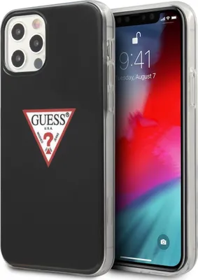 Image de Guess Guhcp12Mpcuctlbk Iphone12/12 Pro 6,1 Czarny/Noir Hardcase Triangle Collection