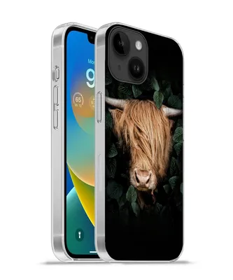 Produktbild von MuchoWow® Handyhülle Schutzhülle Hülle für Apple iPhone 14 - Softcase Schottische Highlander - Tier - Flora Silikon Softcase Handy Hülle - Mobiltelefonhülle