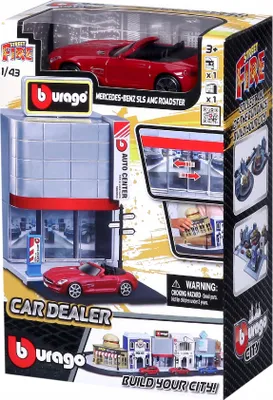 Zdjęcie produktu dla MIASTO BBURAGO Salon samochodowy + MERCEDES 1:43