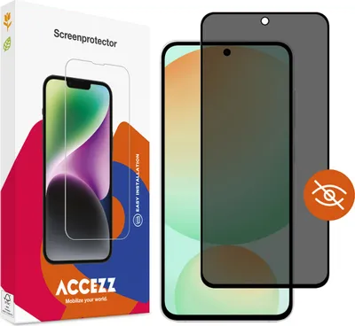 Immagine prodotto di Samsung Galaxy A36 Screenprotector: Accezz Gehard glas Privacy Screenprotector - Trasparente