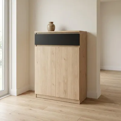 Obrázek produktu pro Botník Naia Jackson Hickory černý matný