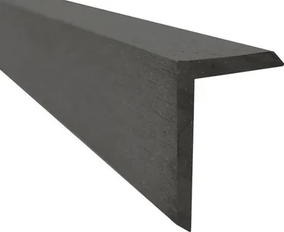 Obrázok produktu pre Ukončovacia lišta na terasové dosky WPC Unvoc 2200 x 60 x 40 mm sivá matná