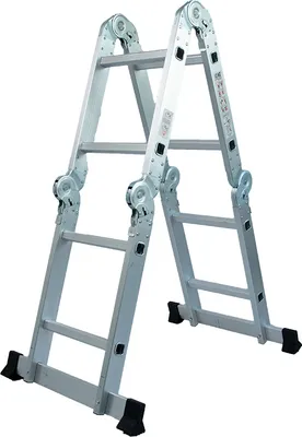 Produktbild von Mehrzweckleiter 4x2 | Trittleiter | Aluleiter | Haushaltsleiter | Multifunktionsleiter | Klappleiter | Stehleiter | bis 2,40m