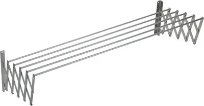 Immagine prodotto di Sauvic 110 cm Stendibiancheria estensibile in alluminio argento  Argento Taglia unica