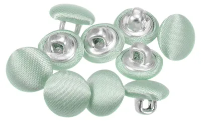 Productafbeelding van Ronde hellgroene knopen met stofoverdracht - 10mm - 10 stuks