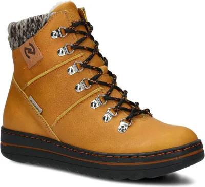 Produktbild von NAGABA Winter Lederschuhe Damen Winterschuhe Wanderschuhe Gelb, 36