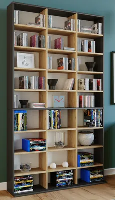 Produktbild von VCM Holzregal stehend | platzsparender CD-Schrank für 1080 CDs oder 504 DVDs | Maße: H. 181 x B. 102 x T. 23 cm | Elegantes DVD Regal stehend | Blu-Ray Regal | CD Regal Megosa XL