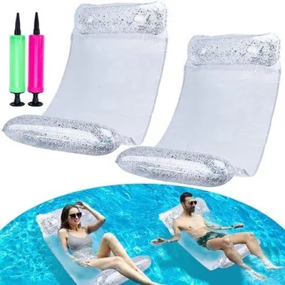 Produktbild von Luftmatratze, für Schwimmbad, aufblasbare Wasserhängematte für Erwachsene, 3-in-1-Wasserhängematte, Lounge-Sessel, Pool, Lounge, Luftmatratze, Wasserhängematte, Schwimmbad Luftmatratze