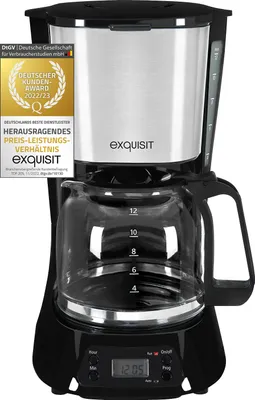 Produktbild von Exquisit Kaffeemaschine KA 6119 isw | Warmhalteplatte | bis zu 15 Tassen | Tropfstopp | Filterkaffeemaschine