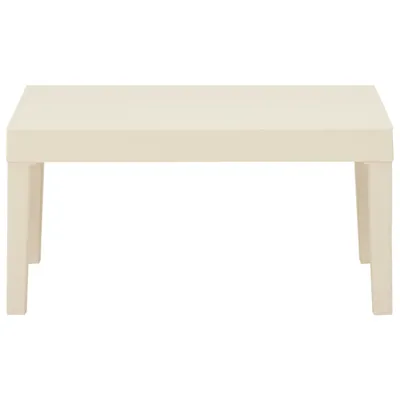 Immagine prodotto di vidaXL Tavolo da giardino in plastica bianco