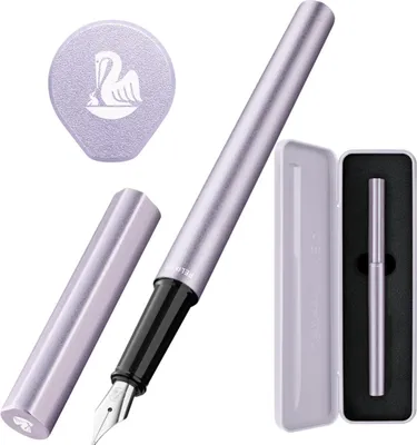 Produktbild von Pelikan 823678, Violett, Kartuschenfüllsystem, Blau, Edelstahl, Medium, Geschenkbox